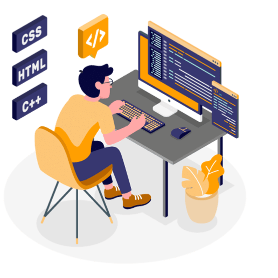Web development illustration
